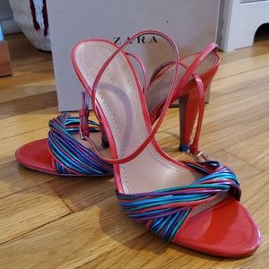 Zara Multicolored Strappy Sandals